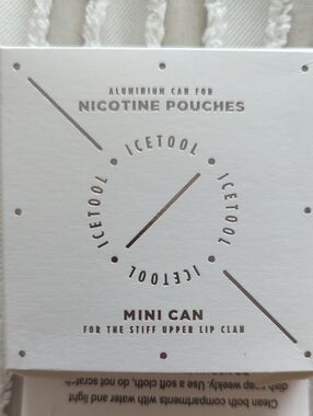 Zyn Mini Metal Can Platinum Silver Color. New In Box.
